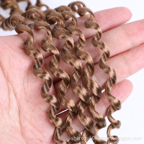 Passion Twist Hair 18 Inch Water Wave Synthetic Braids for Passion Twist Crochet Braiding Hair Bohemian curly